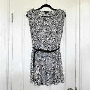 FOREVER 21 Black & White Animal Print Tunic Dress